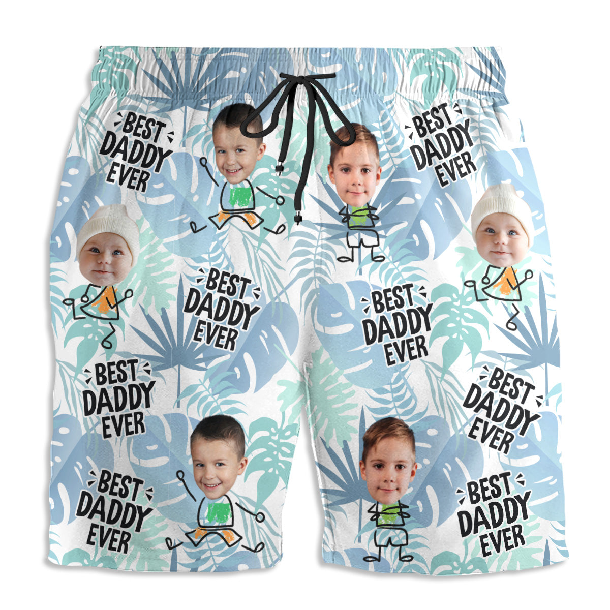 Best Dad Ever - Personalized Custom Beach Shorts