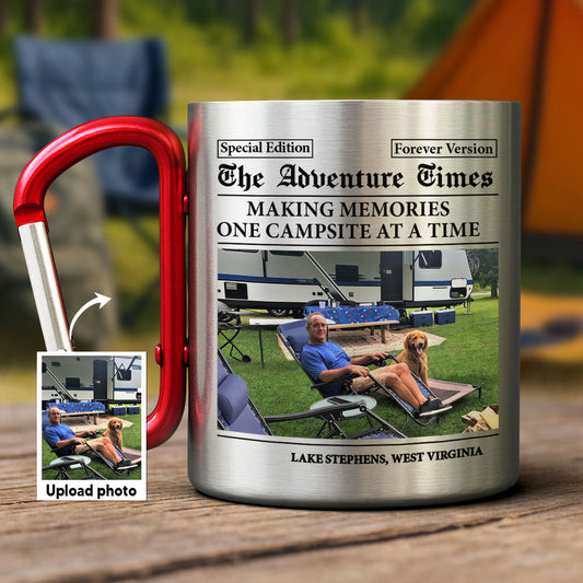 The Adventure Times - Personalized Custom Carabiner Mug