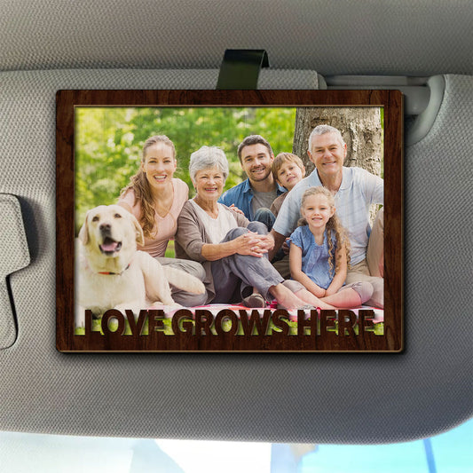 Love Grow Here - Personalized Custom Car Visor Clip