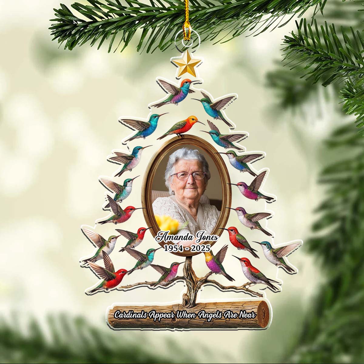 Hummingbird - Personalized Custom Acrylic Ornament