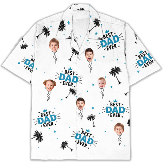 Fatherhood Fun And Faces - Personalized Custom Hawaiian Shirt