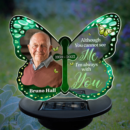 Custom Photo Your Wings Were Ready Ver 2 - Personalized Custom Solar Light