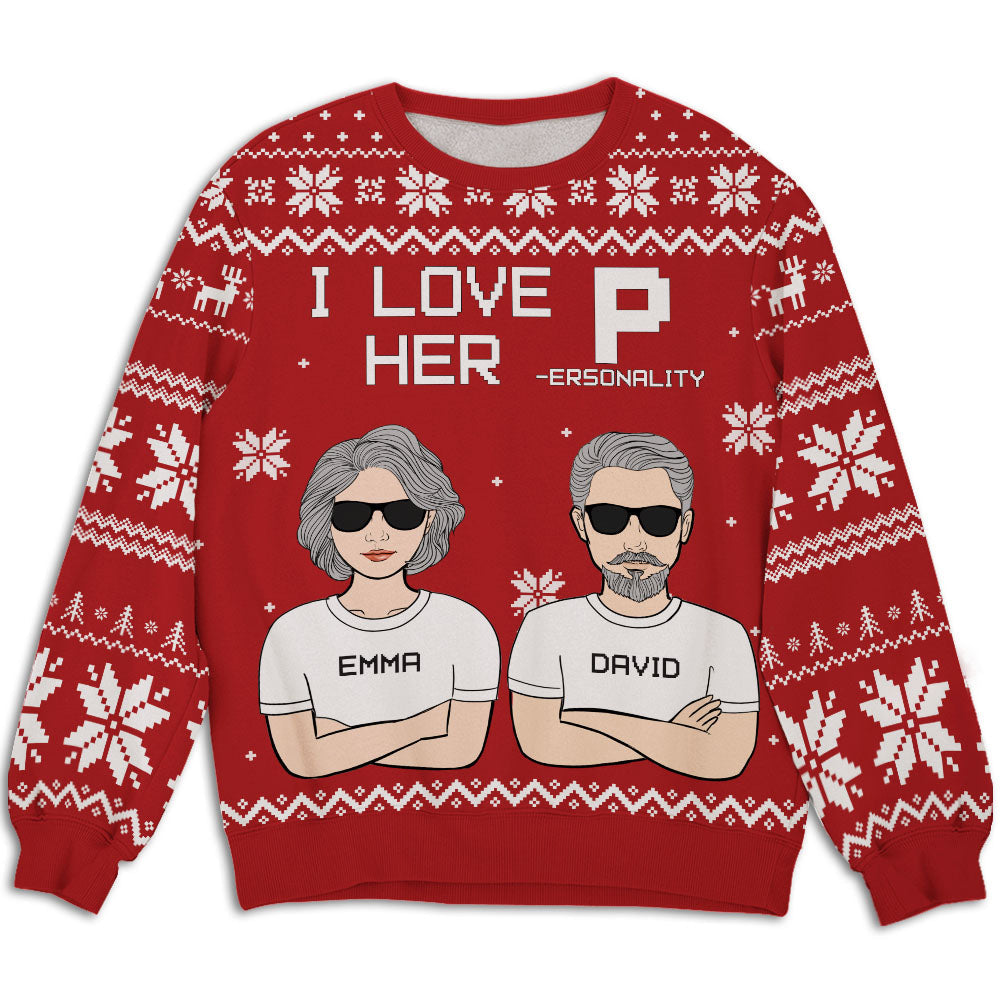 I Love - Personalized Custom All-Over-Print Sweatshirt