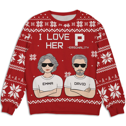 I Love - Personalized Custom All-Over-Print Sweatshirt