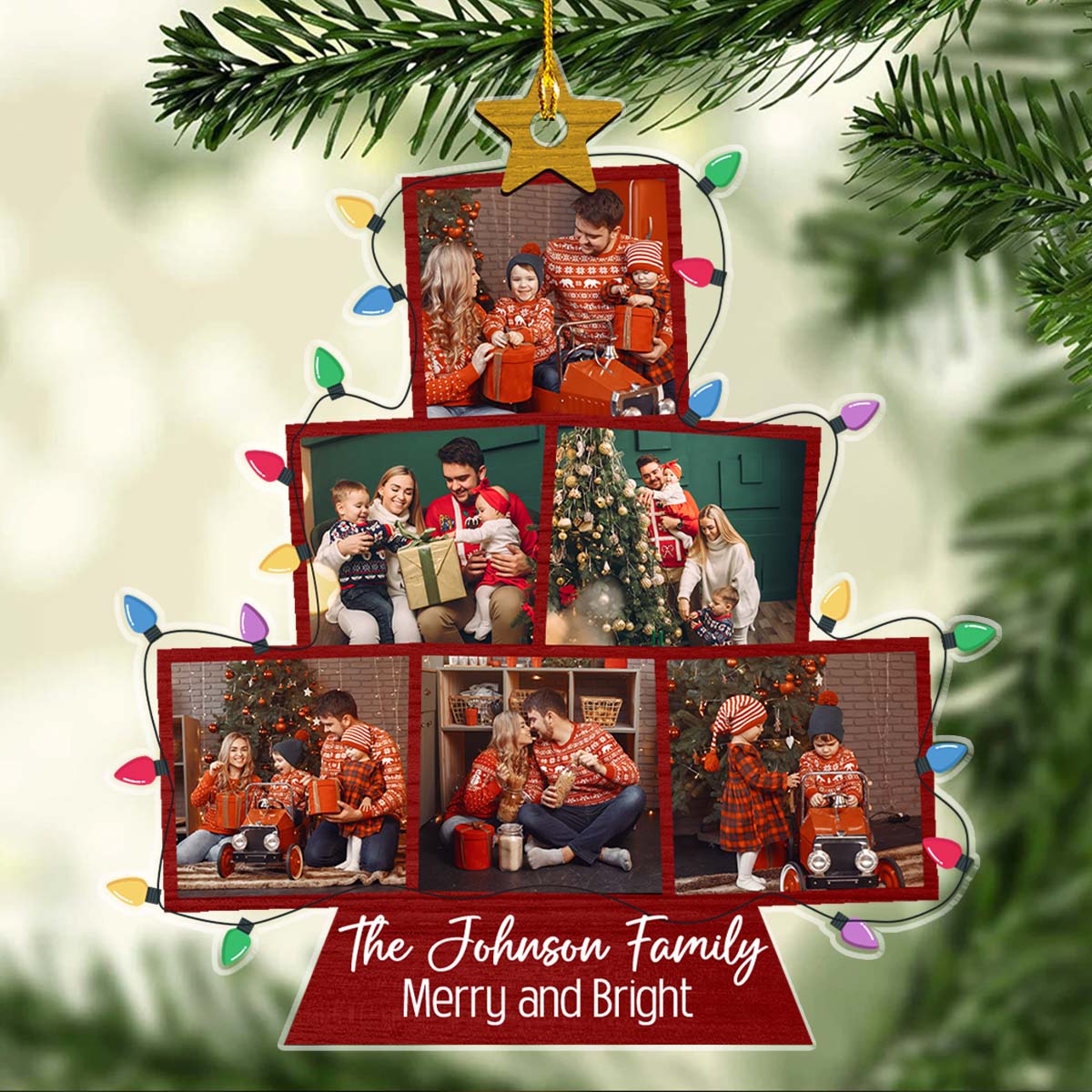 Happy Family - Personalized Custom Acrylic Ornament