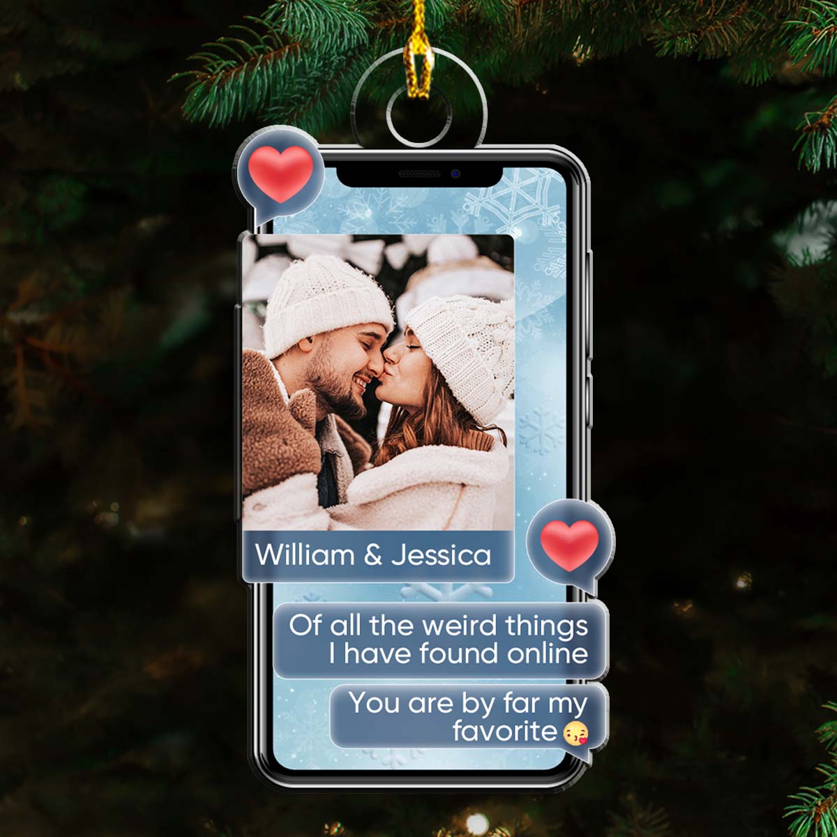 The Best Thing I Have Ever Found On The Internet - Personalized Custom Acrylic Ornament