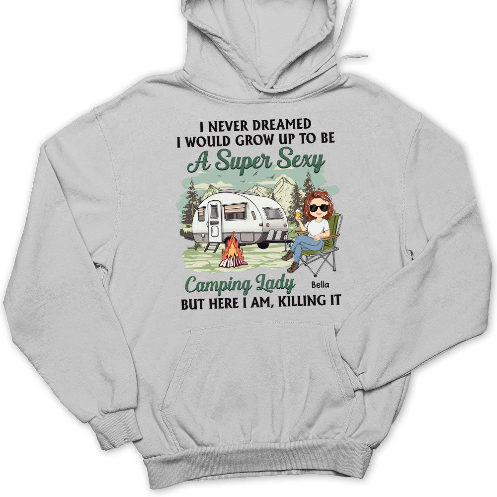 Camping Lady 3 - Personalized Custom Hoodie