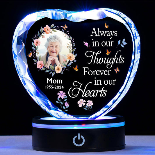 Forever In My Heart - Personalized Custom Crystal Led Light
