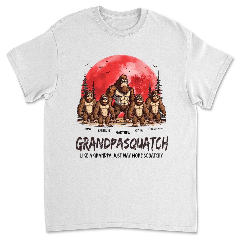 Grandpasquatch And Grandmasquatch - Personalized Custom Shirt