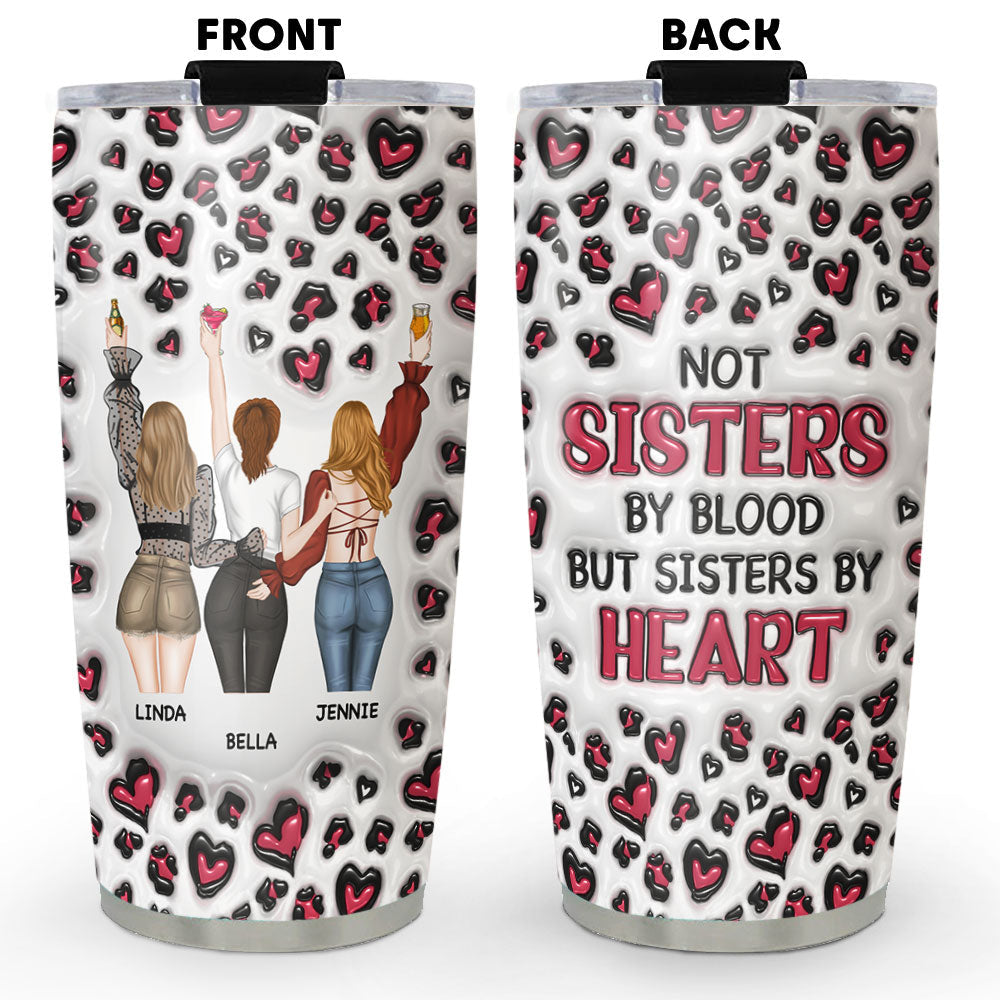 Best Besties Ever - Personalized Custom 3D Inflated Effect Tumbler