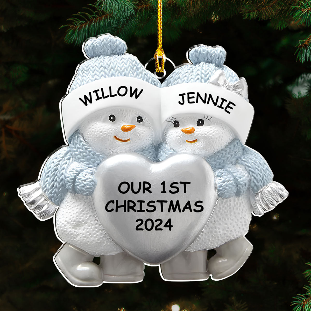 First And Forever - Personalized Custom Acrylic Ornament