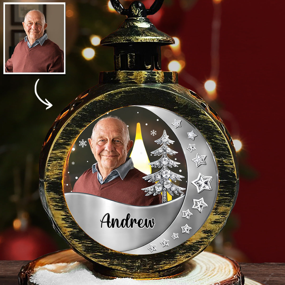 Still With You - Personalized Custom 3D Effect Christmas Lantern