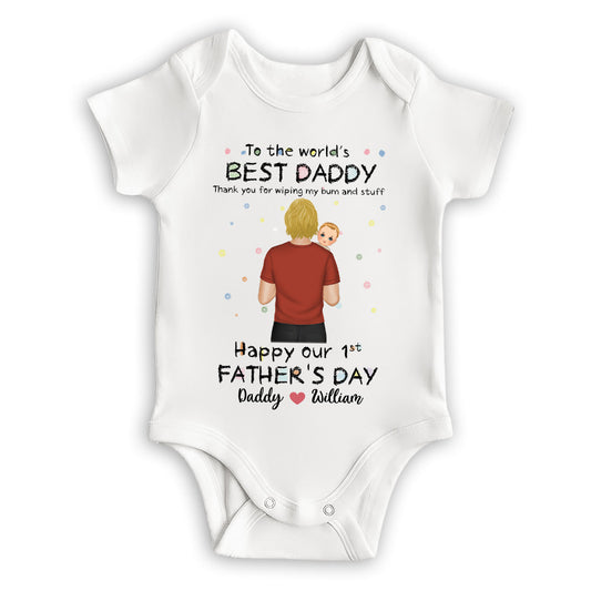 Wiping My Bum Version 2 - Personalized Custom Baby Onesie