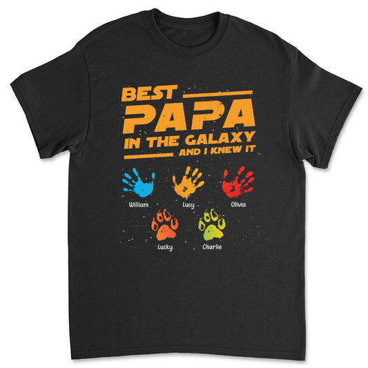 Best Dad In The Galaxy - Personalized Custom Shirt