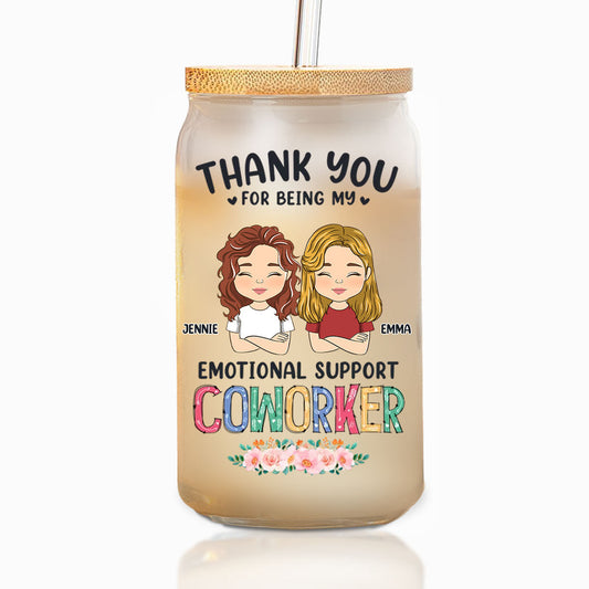 Thanks For Being My Unpaid Therapist - Personalized Custom Glass Can
