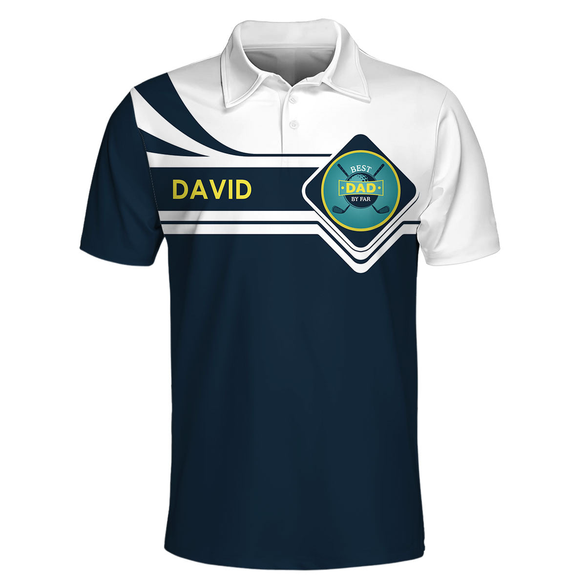 Golf Dad By Far - Personalized Custom Polo Shirt