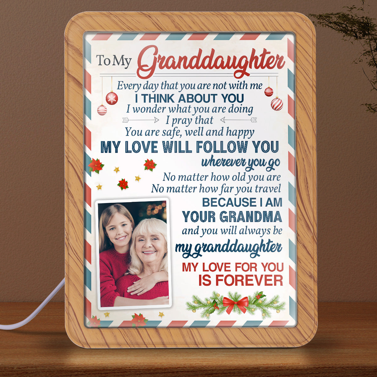 My Love Will Follow You Wherever You Go - Personalized Custom Magic Mirror