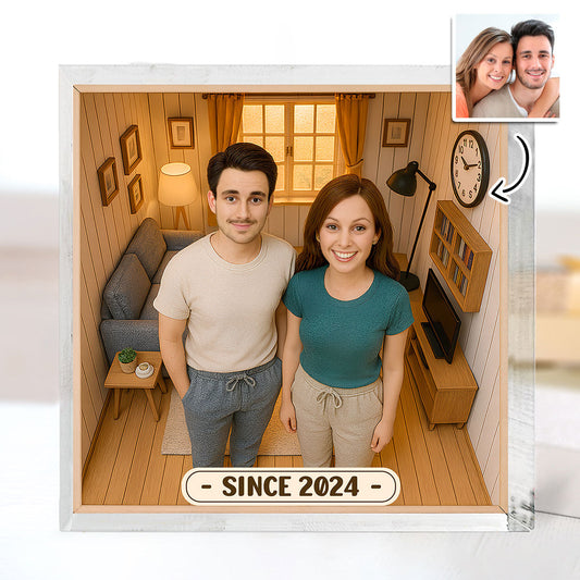 Our Home Romantic - Personalized Custom Acrylic Plaque