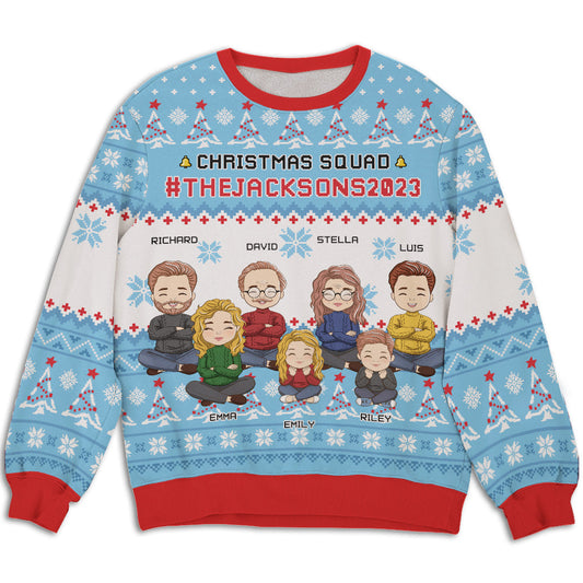 Family Squad - Personalized Custom All-Over-Print Sweatshirt