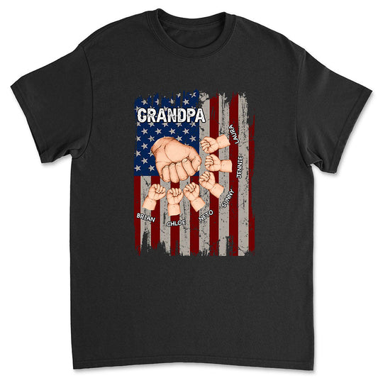 Grandpa Is Like Dad Without Rules - Personalized Custom Shirt