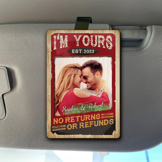 You Are Mine - Personalized Custom Car Visor Clip