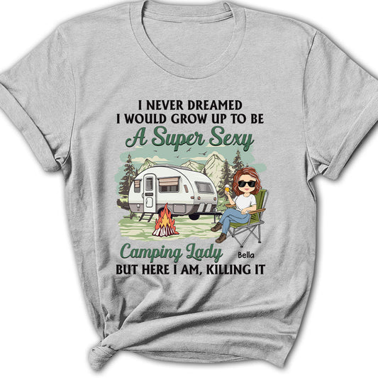 Camping Lady 3 - Personalized Custom Women's T-shirt