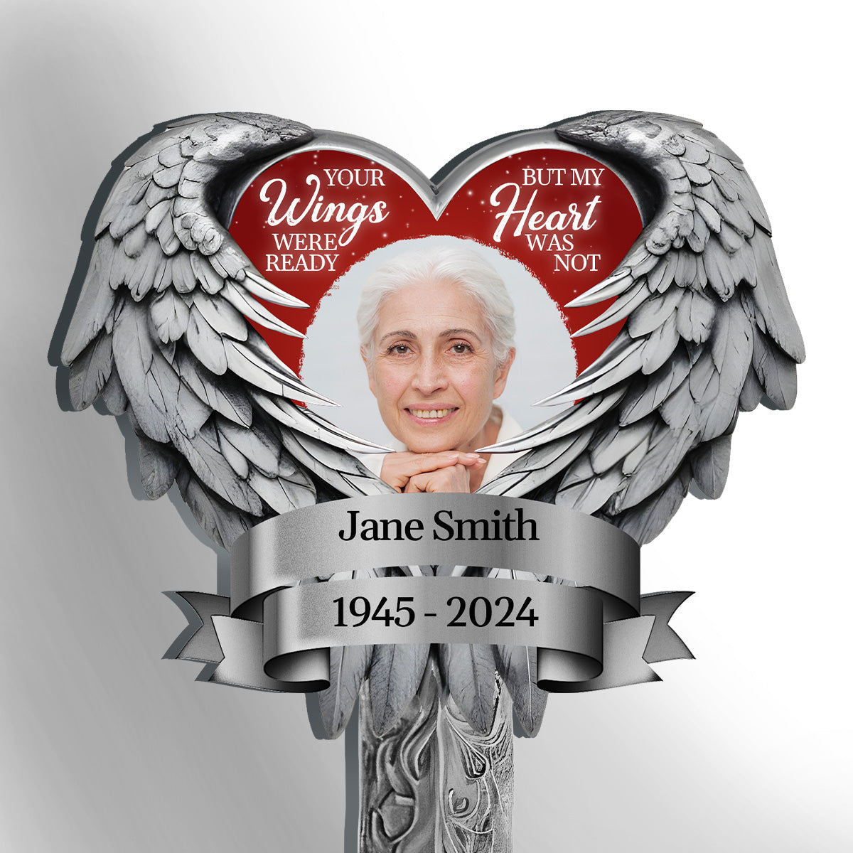 Your Wings Were Ready - Personalized Custom Acrylic Garden Stake