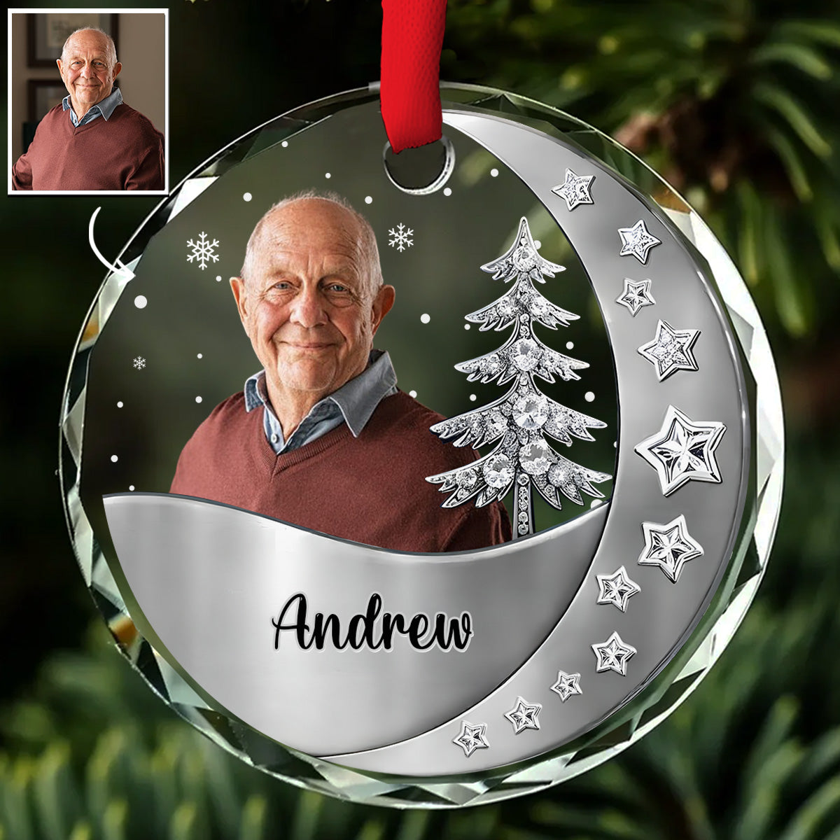 Still With You - Personalized Custom 3D Effect Glass Ornament