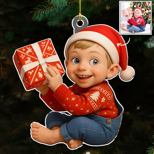Baby Christmas Figure - Personalized Custom Acrylic Ornament