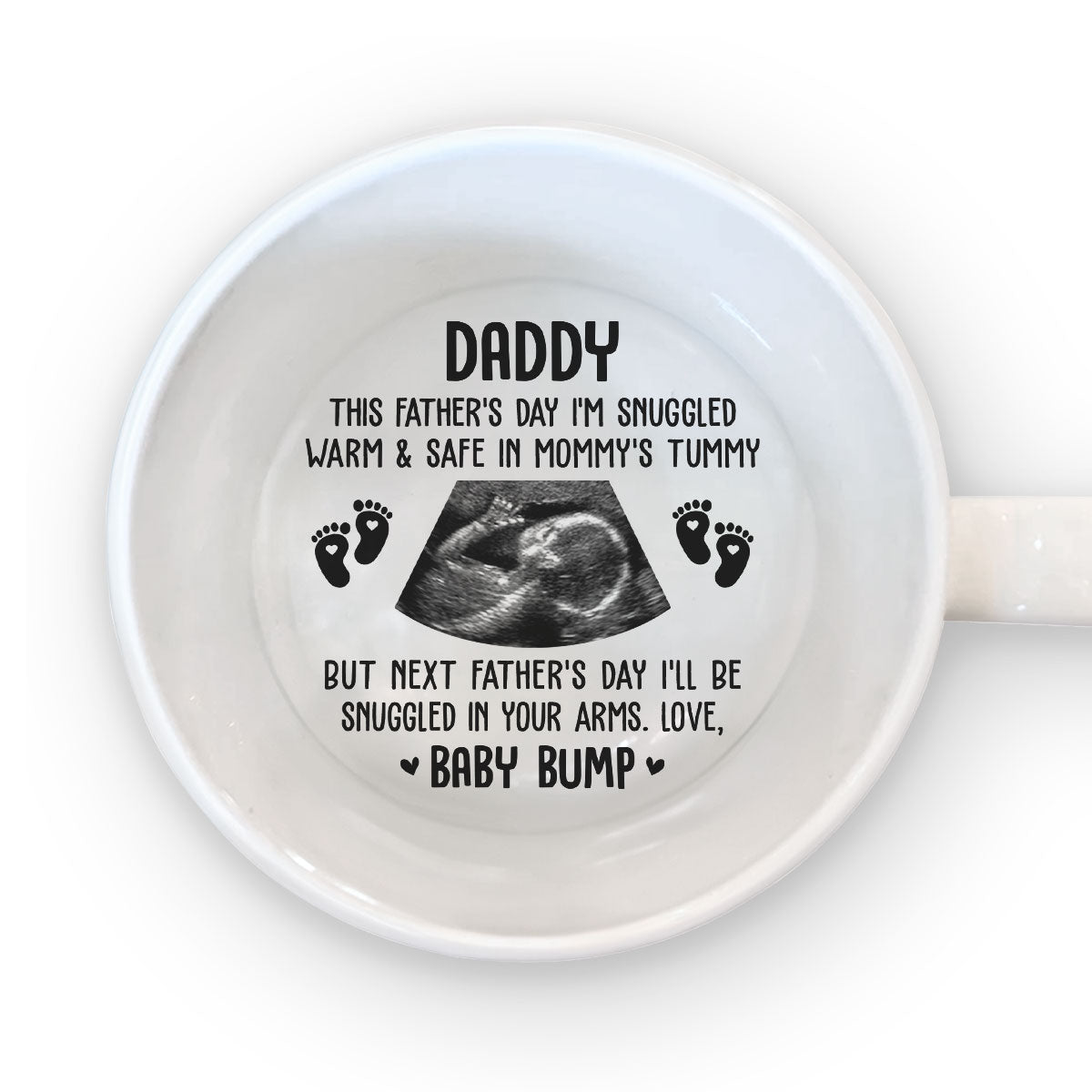 First Father Day - Personalized Custom Hidden Message Mug