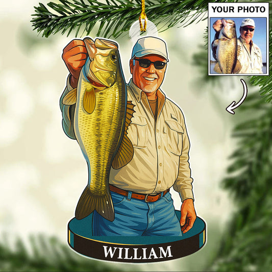 Hooked On Happiness - Personalized Custom Acrylic Ornament