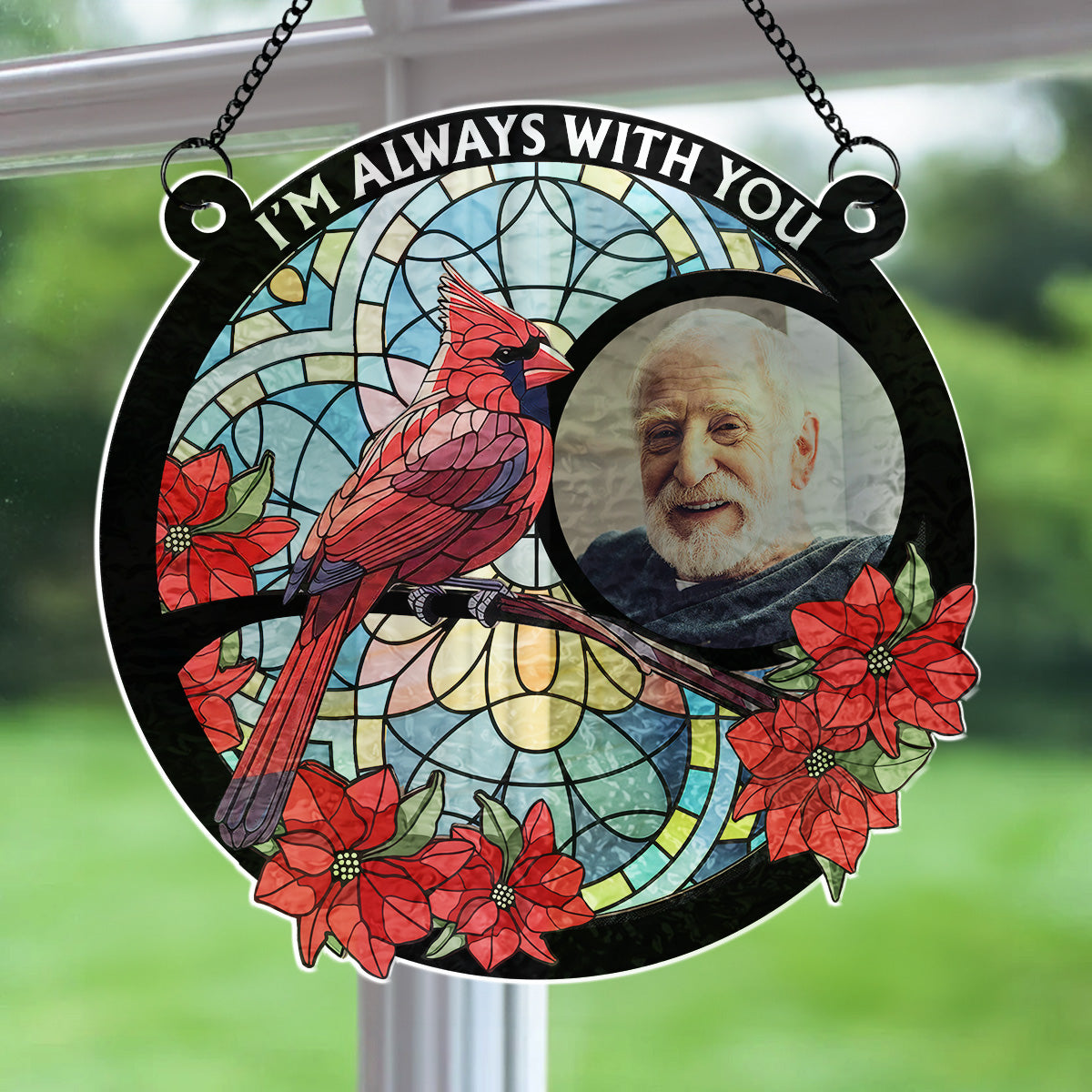 Always With You - Personalized Custom Wavy Suncatcher