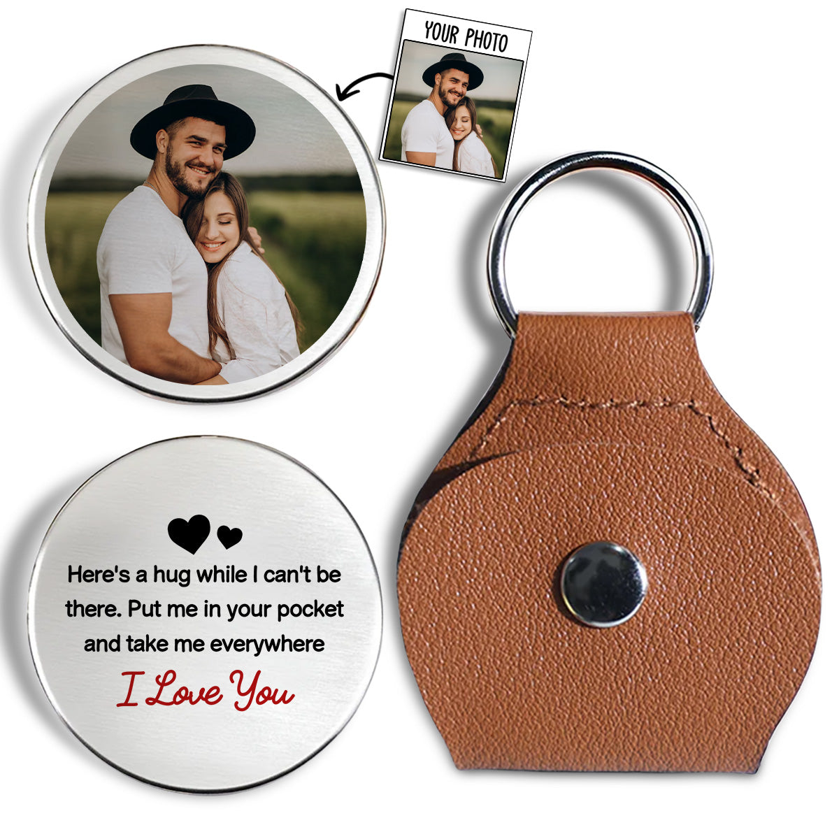 Take Me Everywhere - Personalized Custom Pocket Hug
