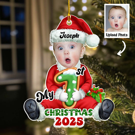 Santa Baby Christmas 2025 - Personalized Custom Acrylic Ornament