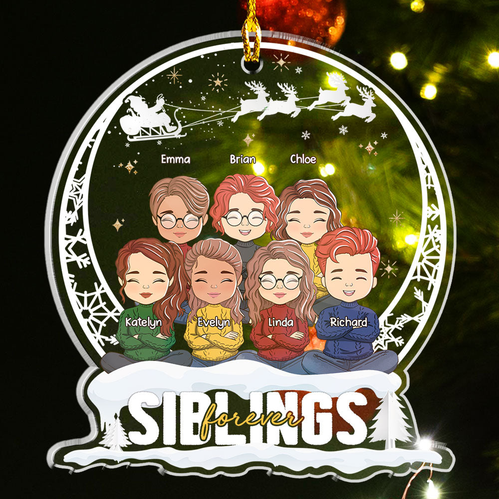 Snow Ball - Personalized Custom Acrylic Ornament