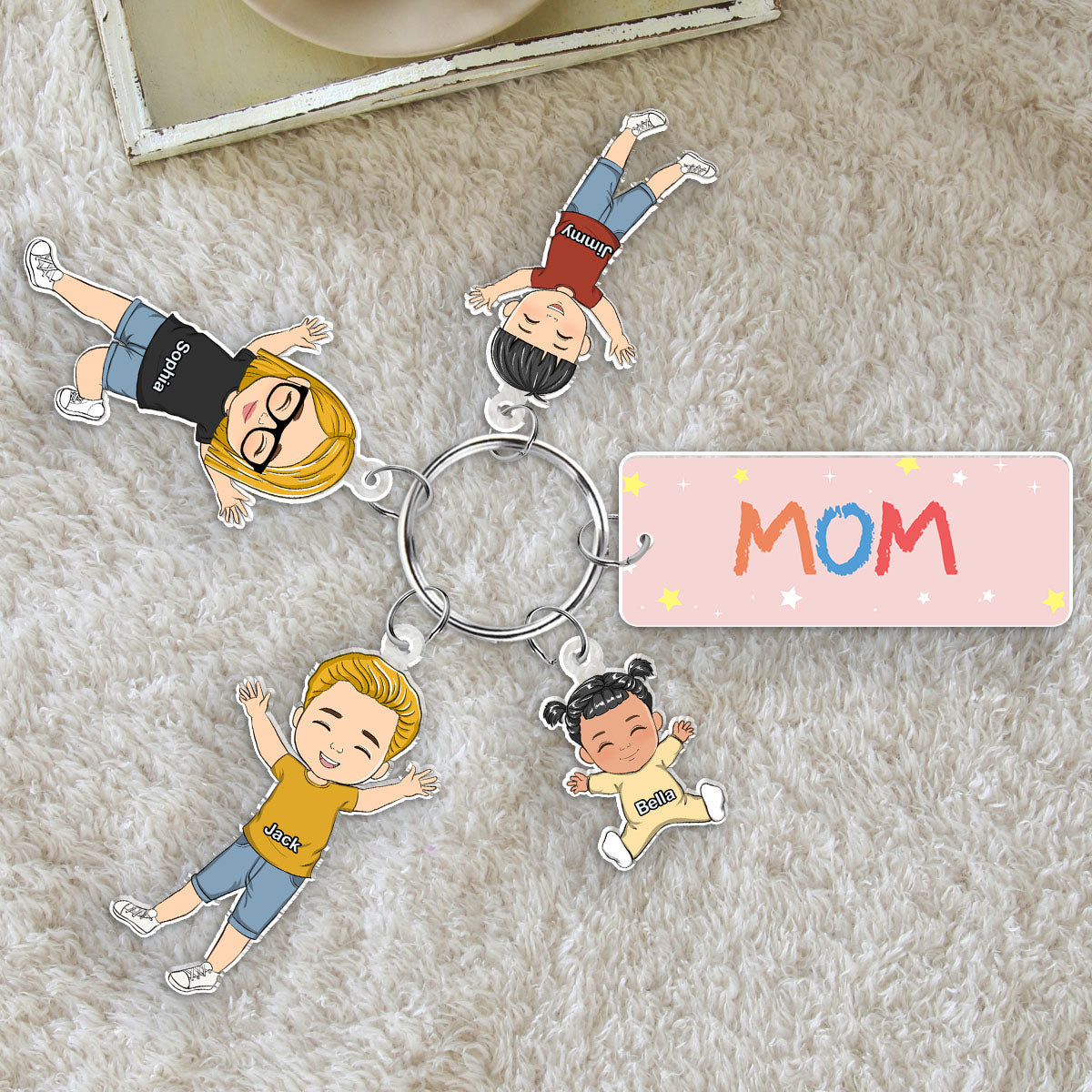 Our Grandkids - Personalized Acrylic Tag Keychain