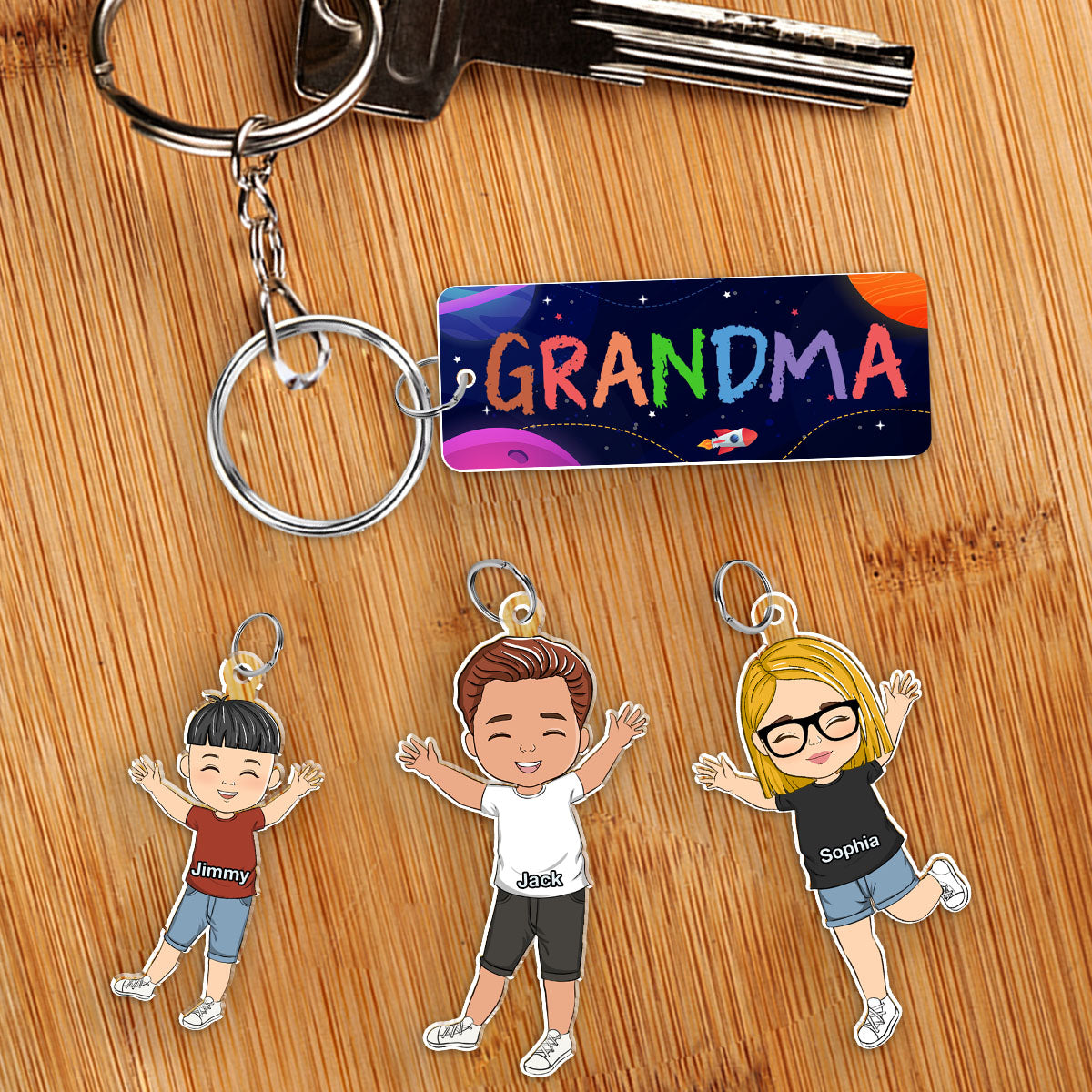Our Grandkids - Personalized Acrylic Tag Keychain