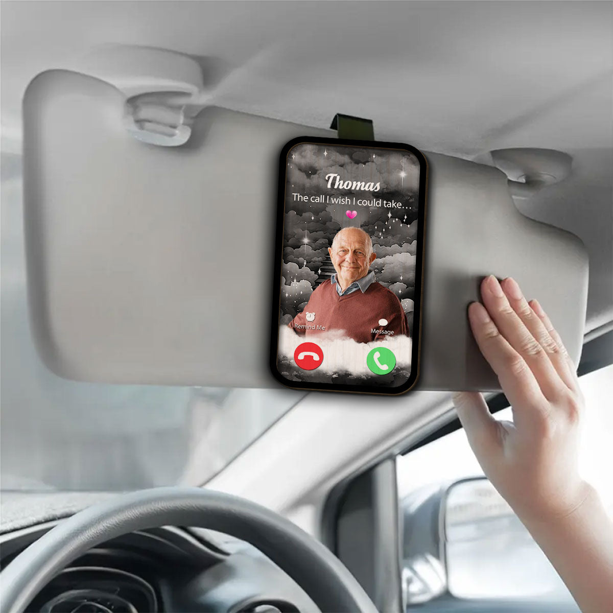 The Call I Wish I Could Take - Personalized Custom Car Visor Clip