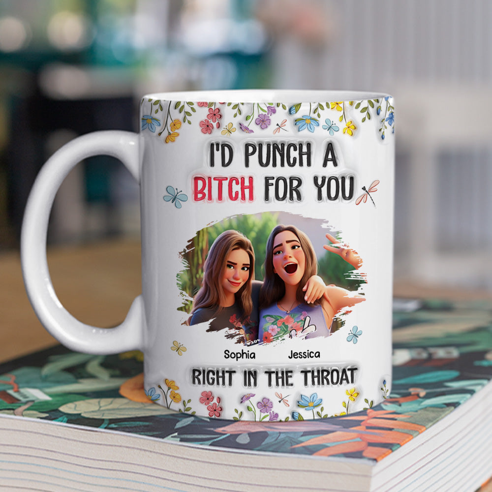 Sassy Bestie - Personalized Custom 3D Inflated Effect Mug