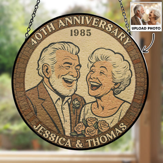 Many Years Forever - Personalized Custom Window Hanging Suncatcher