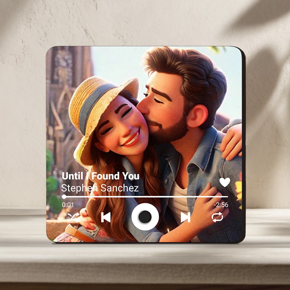 You Are Mine - Personalized Custom Music Fridge Magnet