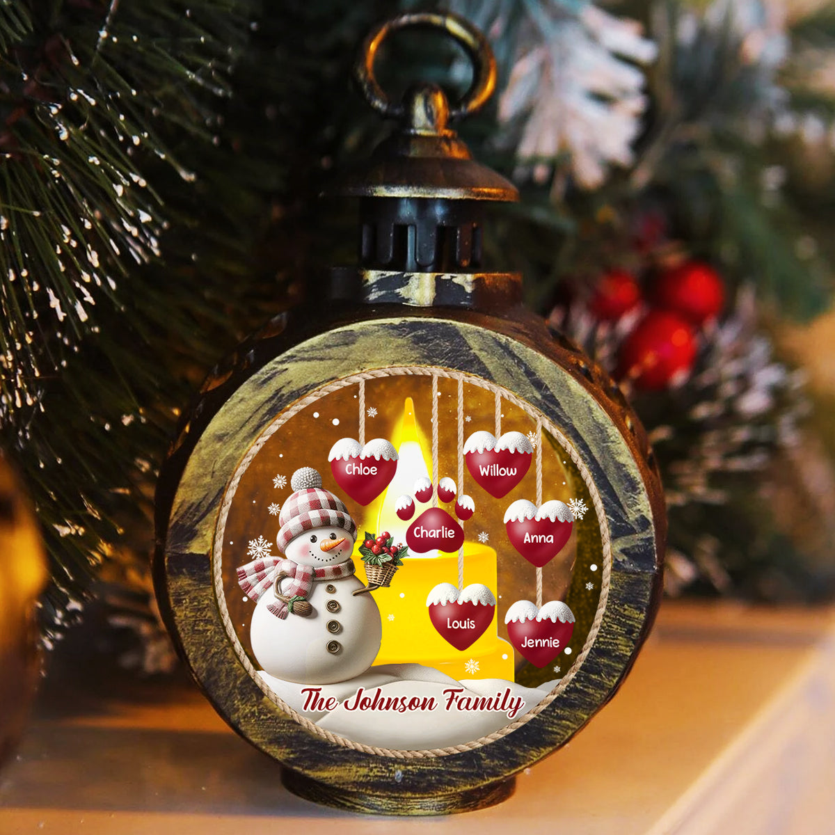 Sweet Heart - Personalized Custom Christmas Lantern