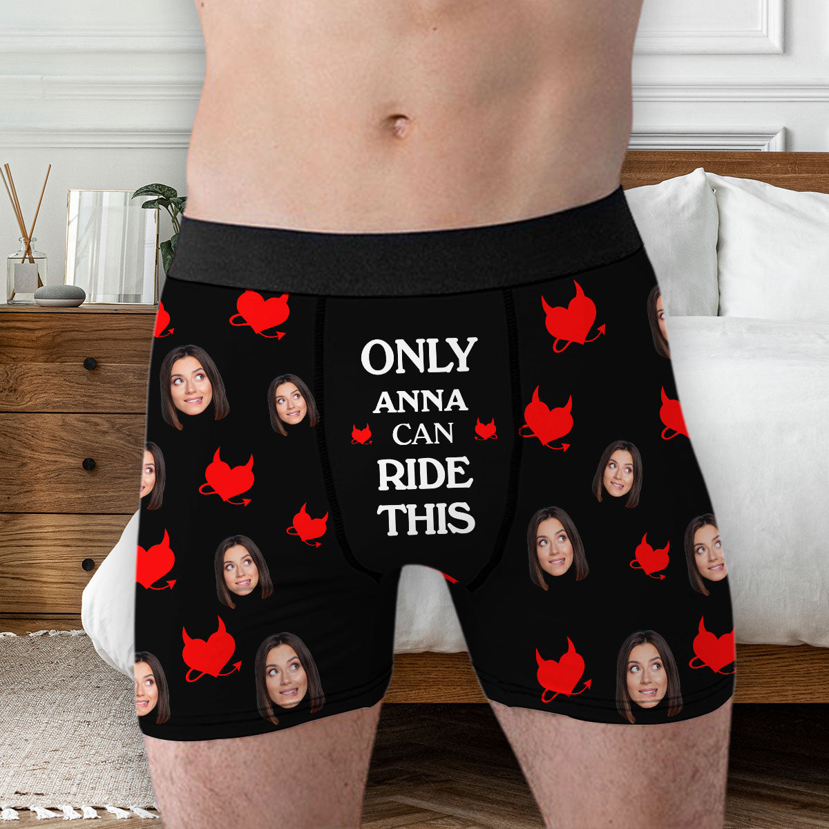 Can Ride This - Personalized Photo Men's Boxer Briefs