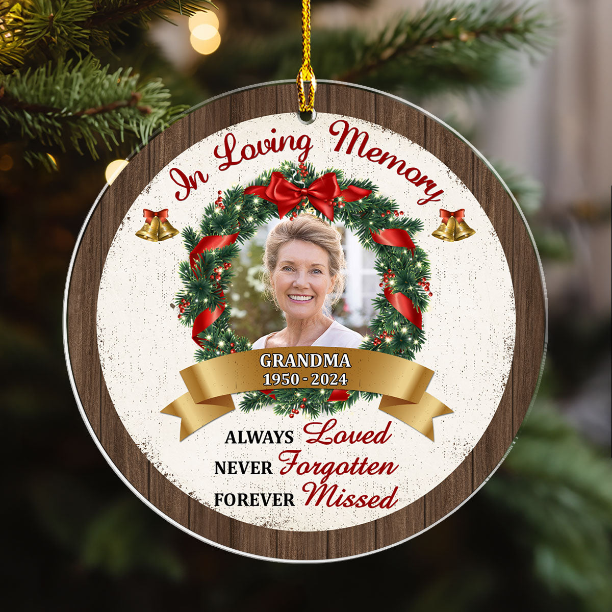 Forever Missed - Personalized Custom Acrylic Ornament