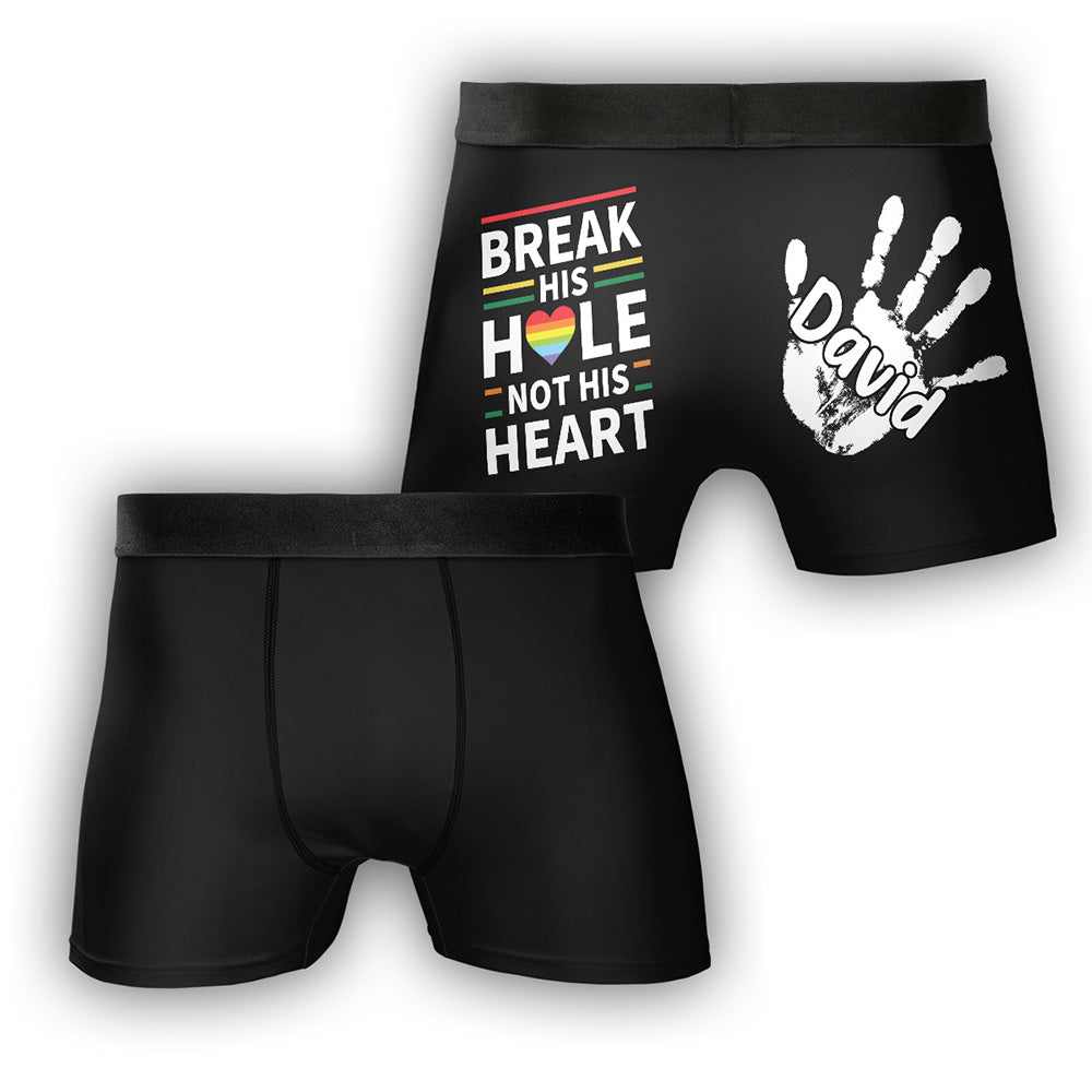 Break The Bed Not Me - Personalized Photo Men's Boxer Briefs