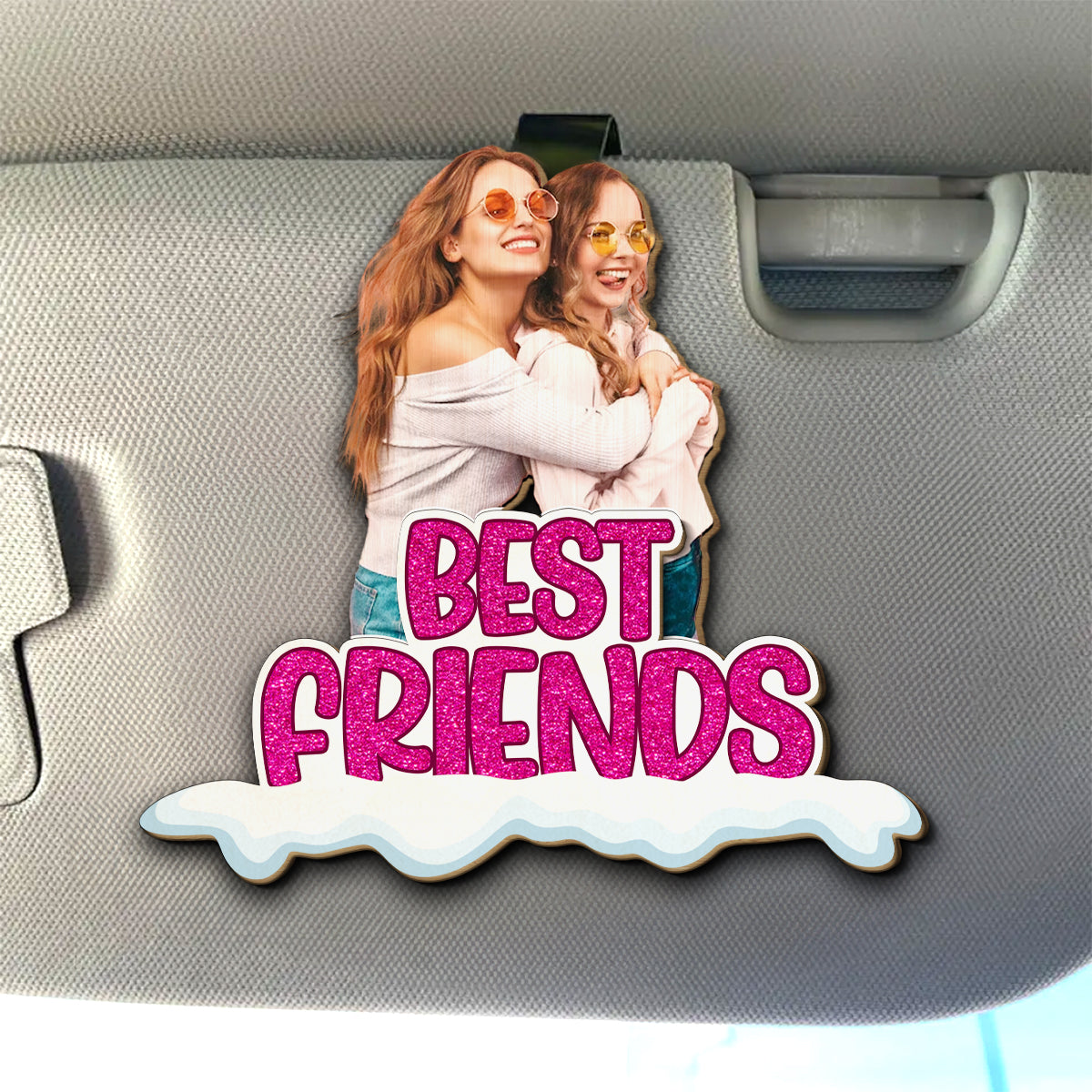 Bestie Together - Personalized Custom Car Visor Clip