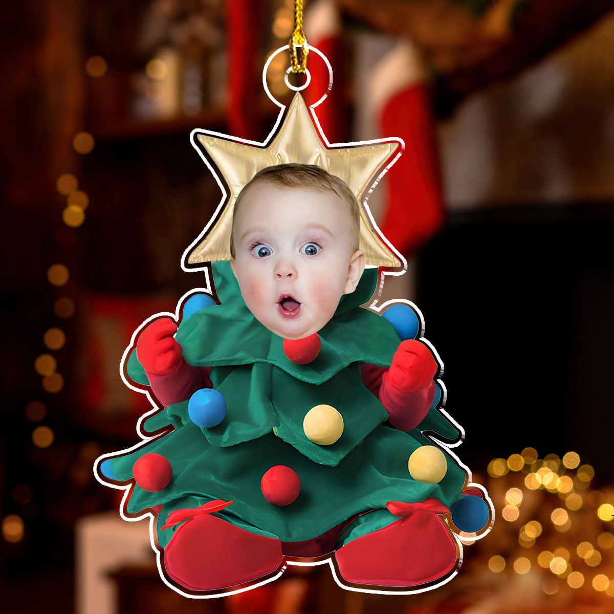 Baby Christmas Tree - Personalized Custom Acrylic Ornament