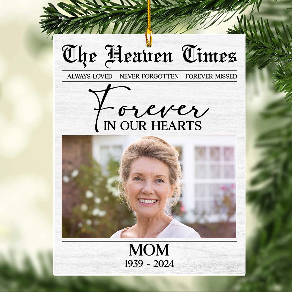 The Heaven Times - Personalized Custom Acrylic Ornament