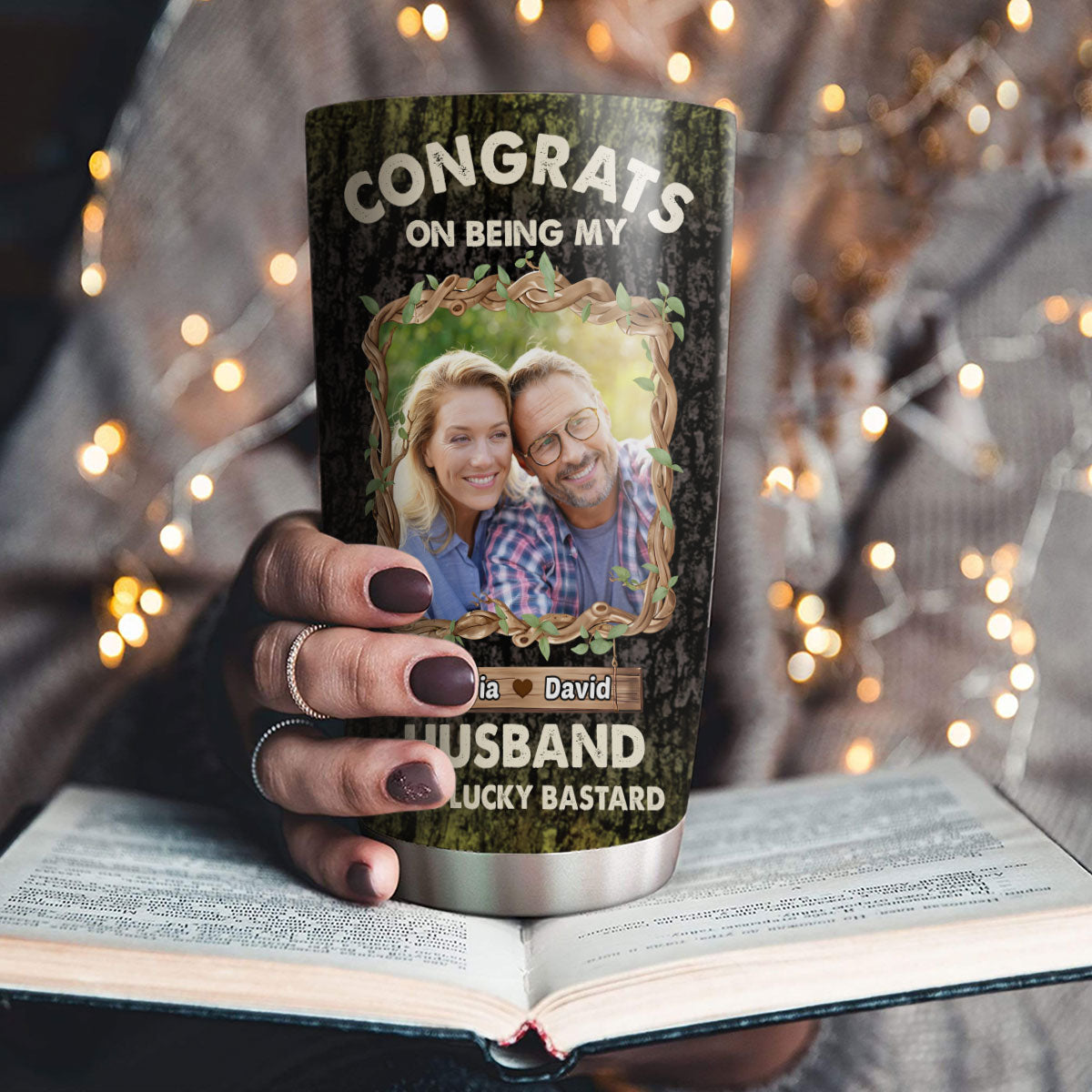 Congrats On Being My Husband - Personalized Custom Tumbler