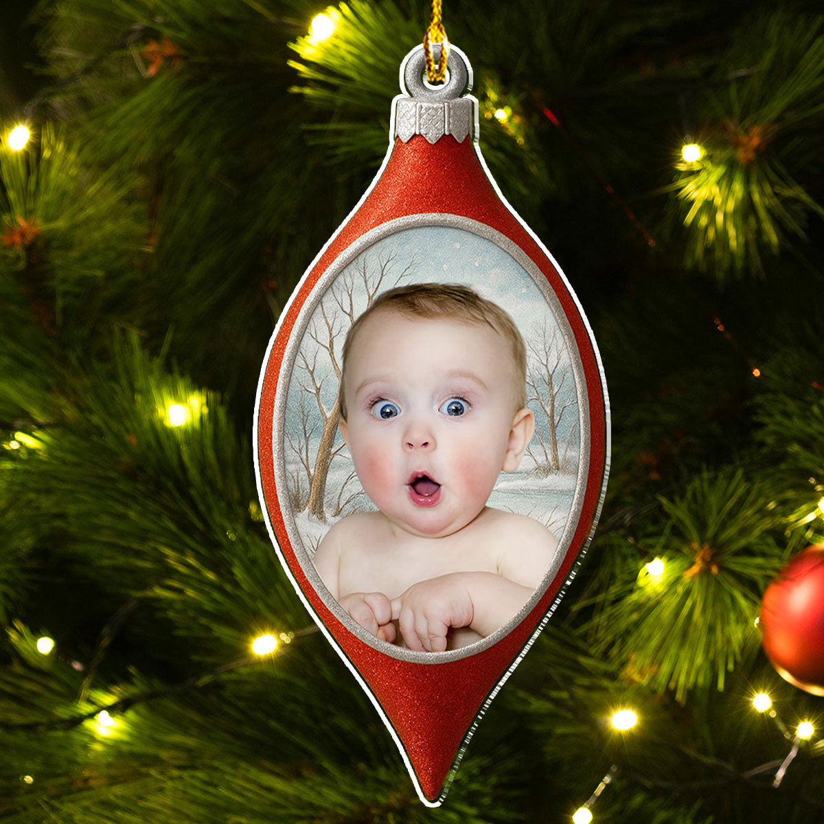 Glowing LED - Personalized Custom Acrylic Ornament